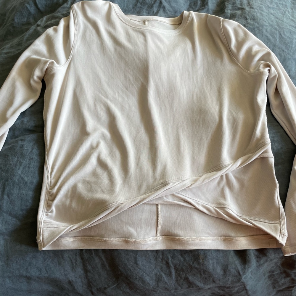 lululemon athletica Cream Long Sleeve Top